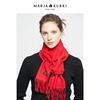 marjakurki玛丽亚古琦进口红色羊毛，围巾女冬季高级感围脖男女同款