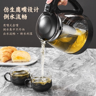 304不锈钢内胆茶壶套装玻璃茶具，耐热耐高温防爆冲茶器过滤茶壶