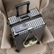 旅行箱行李箱拉杆箱女铝框20密码万向轮24男学生26登机皮箱子28寸