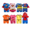 夏季婴幼儿短袖平角纯棉超人，哈衣蝙蝠侠连体衣爬服拍照造型服