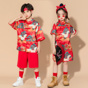 六一儿童演出服女童啦啦队表演服装中国风唐装汉服小学生国潮班服