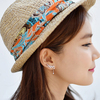 韩国4xtyle女饰品头饰发饰条纹印花兔耳朵发带发箍发卡