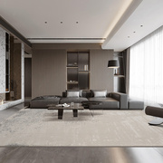 地毯客厅高级轻奢沙发茶几，毯加厚暖色，现代简约极简混纺卧室黑白灰