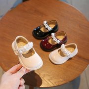 女童小皮鞋秋季婴儿鞋软底学步鞋