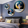 卧室装饰画现代简约儿童房挂画太空宇航员男孩房间床头背景墙壁画