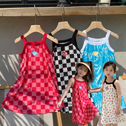 女童连衣裙夏季儿童裙子沙滩，风女宝宝吊带，公主裙夏装女孩气质夏裙