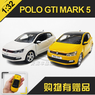 132大众车模wolkswagenpologtimark5仿真合金车模型玩具礼物