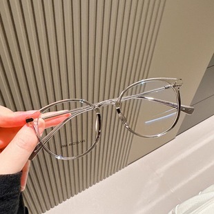 超轻日系TR90近视眼镜女款可配有度数素颜神器圆框眼睛框2994