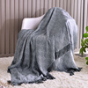 +棉竹纤维北欧流苏毛毯空调，z毯子毛巾被单双人沙发毯午睡盖毯