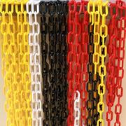 隔离路锥连接链条交通塑料，链条施工警示链黑黄红白(黄红白)塑料防护链
