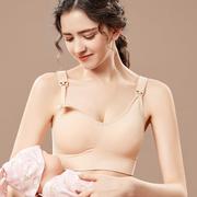 2022新孕妇(新孕妇)哺乳内衣文胸大码前开扣喂奶调整型聚拢防下垂薄款bra