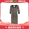 香港直邮moschino/莫斯奇诺Logo嵌花针织连身长裙裙裝A0481270016