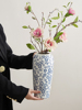 新中式青花瓷花瓶插花复古陶瓷花器客厅玄关书房，装饰品摆件高级感