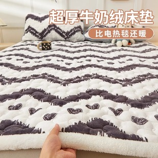 牛奶绒床垫软垫家用榻榻米垫子宿舍珊瑚绒床褥垫冬季加厚垫被褥子