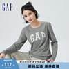 断码Gap女装早春LOGO轻薄纯棉长袖T恤时尚休闲上衣755802