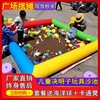 儿童充气沙池玩具沙滩池套装组合摆摊广场公园玩具沙池钓鱼池套餐