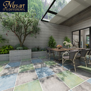 庭院花园院子防滑地砖美式仿古砖，天然阳台车库，地板砖露台户外瓷砖