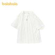 巴拉巴拉男女中童t恤夏装亲子装休闲纯棉短袖208222117208
