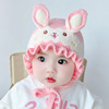 婴儿帽子秋冬季可爱超萌新生婴幼儿护耳，毛线帽冬天男女宝宝针织帽