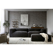 巷子戏法现代简约客厅布艺，沙发北欧风格，小户型三人整装家具组合