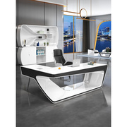 烤漆设计师科技感总裁桌简约现代创意时尚办公桌椅经理主管大班台