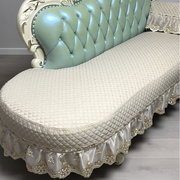 欧式四季亚麻透气防滑皮沙发垫坐垫弧度，贵妃椅异形耐磨