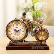 客厅座钟电视柜钟表欧式台钟复古时尚创意简约时钟，现代装饰书桌表