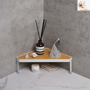 日式桌面三角铁艺置物架多功能整理架子浴室洗手间厨房茶具收纳架