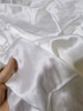真丝白色纯色素绉缎零头布，100%桑蚕丝面料，大块服装床品连衣裙布料