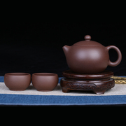 西施壶正宗宜兴名家，纯全手工降坡泥，黑金刚球孔紫砂茶壶套装