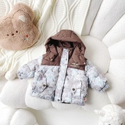 冬季儿童棉袄宝宝，小棉服连帽加绒男童，袄子