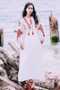 云南洱海民族风白色连衣裙刺绣绣花青海湖度假裙沙漠旅游拍照衣服
