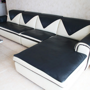 真皮防滑沙发垫办公室欧式四季通用321坐垫子，布艺现代沙