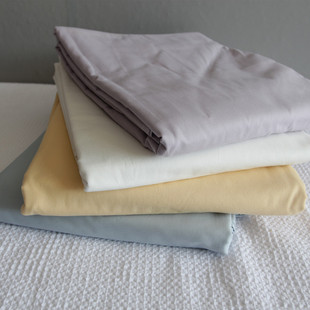 外贸纯色平纹床单单件，100%全棉床单，双人多色简约现代处理