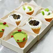 方形高档蛋糕卷盒子提拉米苏切块打包盒西点烘焙包装盒小木盒甜点