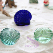 鱼缸装饰品石头玻璃珠玻璃海星，贝壳假鱼创意异形玻璃摆件手工艺品