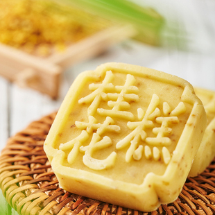 杨先生桂花糕杭州特产，绿豆饼好吃的绿豆糕，传统甜点零食糕点小吃