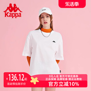 Kappa卡帕男女短袖T恤2023春季运动休闲圆领半袖 K0CX2TD13D