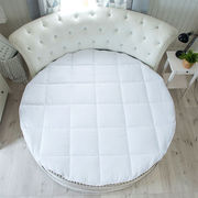 定制加厚22米圆床垫宾馆酒店2m圆床褥子圆形床垫，防滑保护垫被褥圆