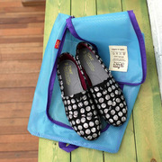 便携旅行防水网格鞋子收纳袋手提鞋包整理鞋袋鞋类防尘收纳包
