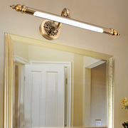 卫生间led镜前灯浴室棕古铜色镜画灯，欧式镜柜防雾防水化妆灯led灯
