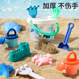 宝宝洗澡玩具沙滩铲子儿童挖沙工具戏水海边玩沙套装桶子海滩沙漏