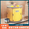 婴儿浴桶儿童游泳洗澡沐浴桶家用全身加厚可折叠小孩浴盆泡澡神器