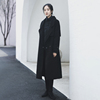 yuantu原创设计女装毛呢，外套长款秋冬加厚暗黑系文艺气质羊毛大衣