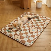 狗垫子凉席夏天睡觉用中大型犬金毛狗床沙发地垫睡垫猫窝宠物用品