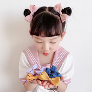 小女孩公主可爱蝴蝶结对扎发圈韩国儿童甜美百搭双马尾丸子头皮筋