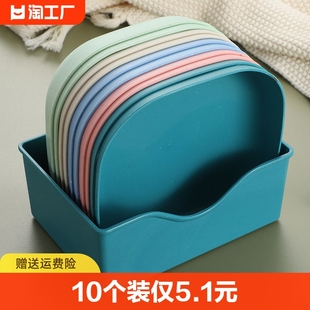 日式家用吐骨头盘碟塑料，餐桌放菜骨碟吐骨碟小盘子垃圾盘创意可爱