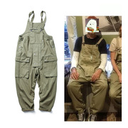 Jumpsuit overalls 秋休闲连体背带裤工装长裤工作服宽松吊带裤男