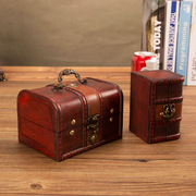 欧式复古盒子木盒子，可加锁仿古木质，首饰收纳盒子包装木盒