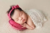 多彩爱心丝绒蝴蝶结枕头发带套装婴儿宝宝拍摄小飞新生儿摄影道具